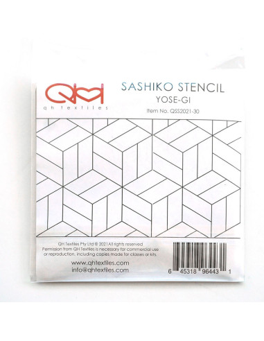 Conjunto de 2 moldes para estêncil de sashiko - Yose-Gi