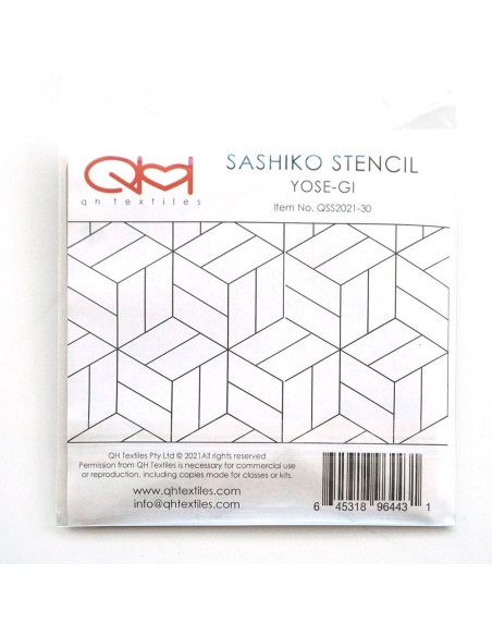 Conjunto de 2 moldes para estêncil de sashiko - Yose-Gi