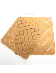 Conjunto de 2 moldes para estêncil sashiko - Ami-Shiro