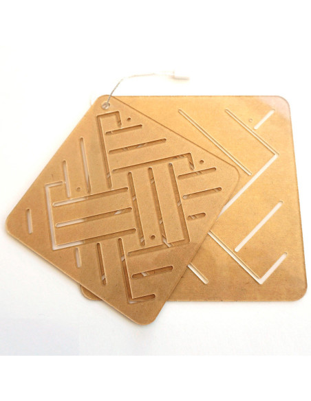 Conjunto de 2 moldes para estêncil sashiko - Ami-Shiro
