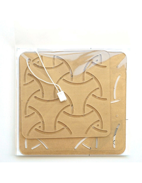 Conjunto de 2 moldes para stencil de sashiko - Maru-Bishamon