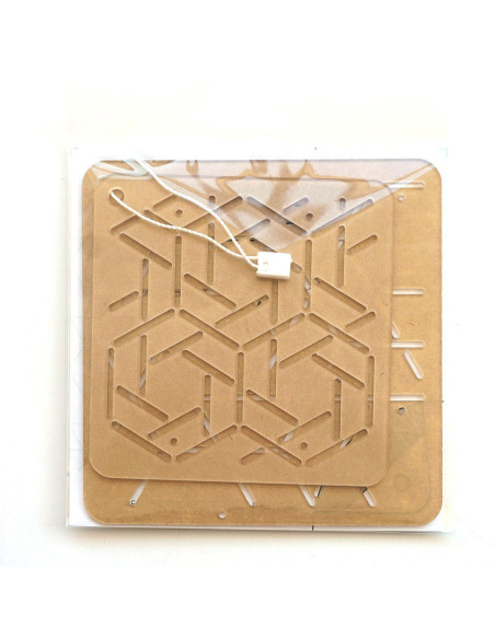 Conjunto de 2 moldes para estêncil sashiko - Musubi-Kasane-Kikkou