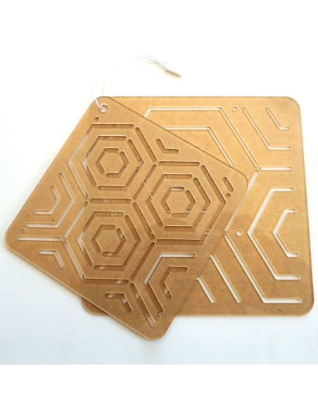 Conjunto de 2 moldes para estêncil de sashiko - Kikkou