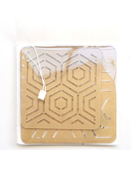 Conjunto de 2 moldes para estêncil de sashiko - Kikkou