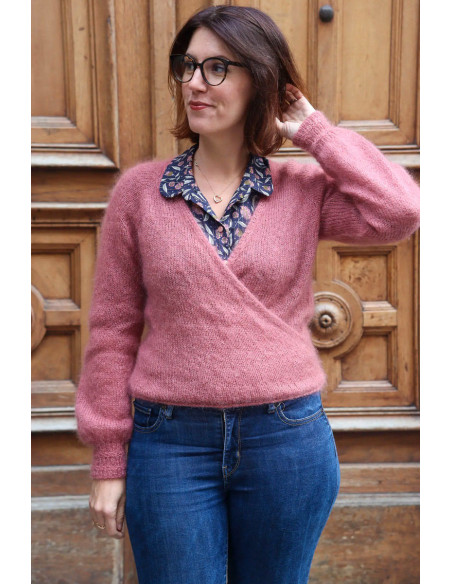 Padrão de tricô - Cache-coeur Naëlle - Lise Tailor