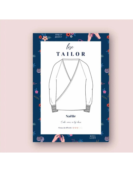 Padrão de tricô - Cache-coeur Naëlle - Lise Tailor
