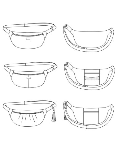 Padrão de bolsa banana Ikabanana - Ikatee