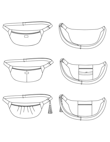 Padrão de bolsa banana Ikabanana - Ikatee