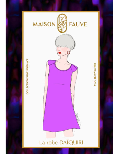 Padrão de vestido Daïquiri - Maison Fauve
