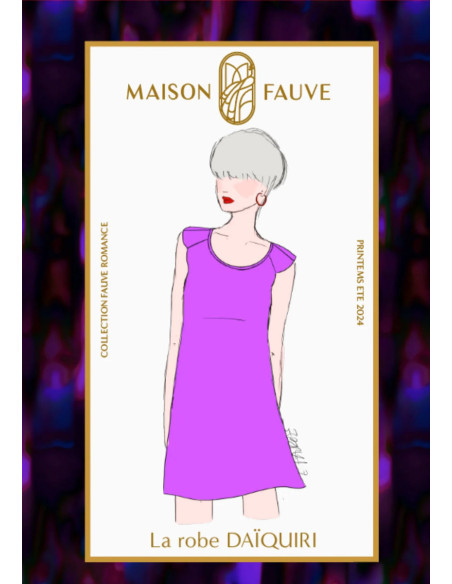 Padrão de vestido Daïquiri - Maison Fauve