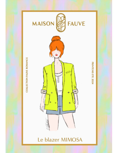 Padrão de blazer Mimosa - Maison Fauve