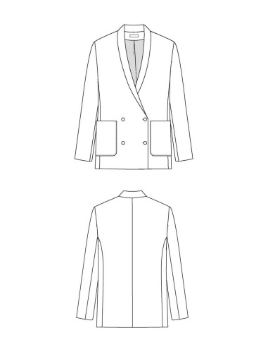 Padrão de blazer Mimosa - Maison Fauve