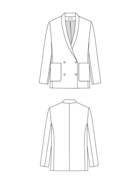 Padrão de blazer Mimosa - Maison Fauve