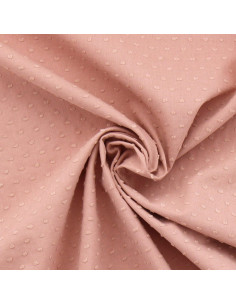 Tecido de algodão plumetis - Rosa velho