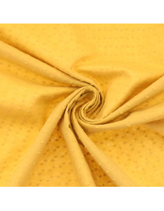 Tecido de algodão plumetis - Amarelo