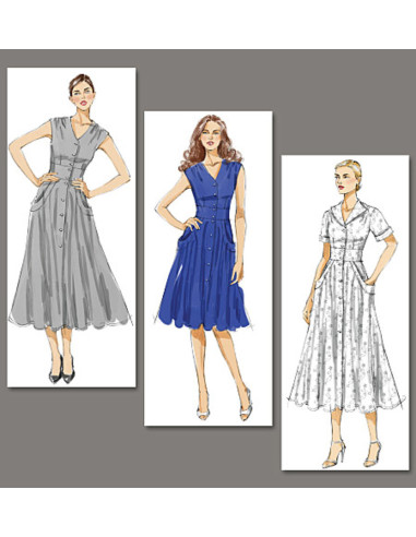 Molde de vestido - Vogue 8577