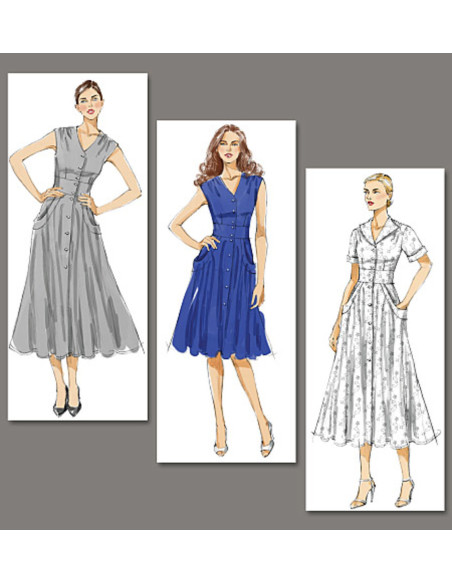 Molde de vestido - Vogue 8577