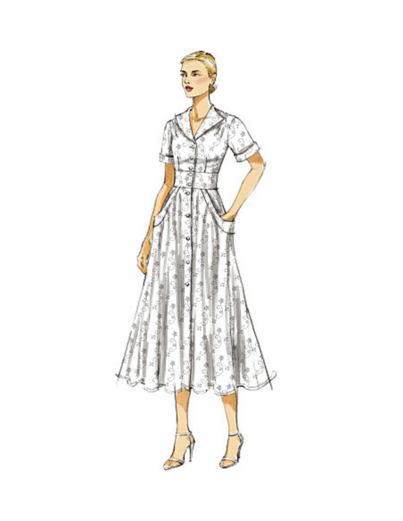 Molde de vestido - Vogue 8577