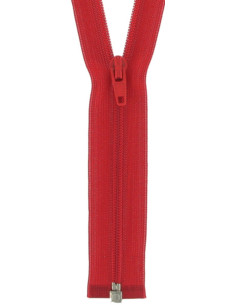 Fecho separável de nylon super fino - Vermelho sangue