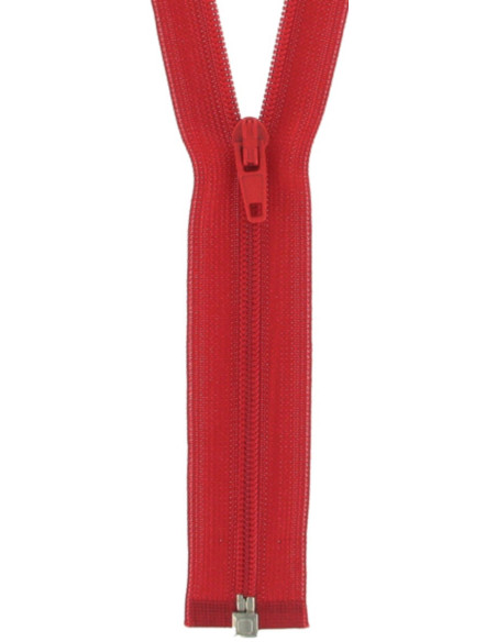 Fecho separável de nylon super fino - Vermelho sangue
