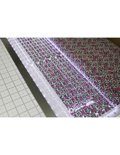 Régua patchwork luminosa Carolina Moore 6.5 x 24.0 polegadas 2