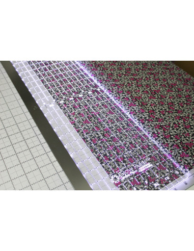 Régua patchwork luminosa Carolina Moore 6.5 x 24.0 polegadas