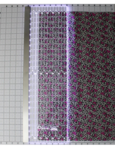 Régua patchwork luminosa Carolina Moore 6.5 x 24.0 polegadas