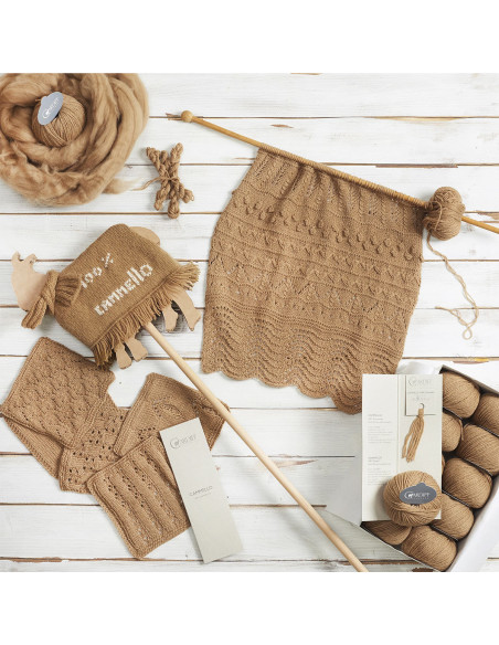 Laine Cammello Large Cardiff Cashmere