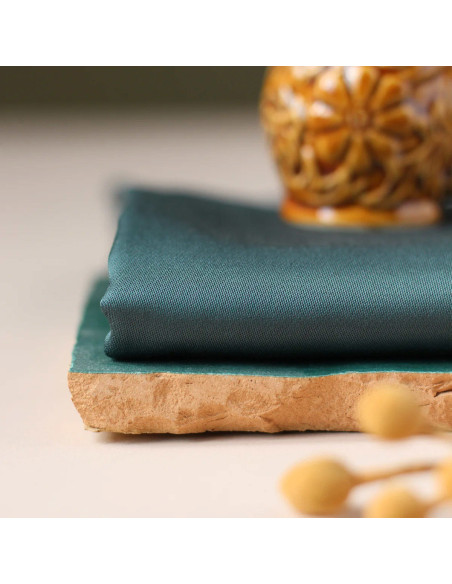 Tecido de cetim de viscose Pavão - La Maison Naïve