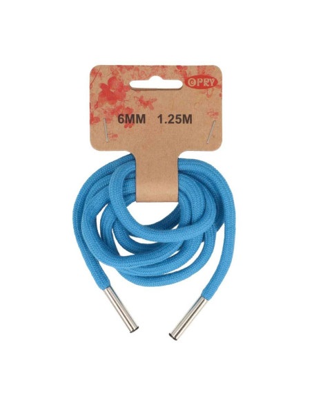 Cordão de moletom com pontas - Azul claro