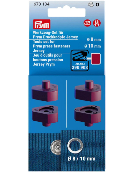 Conjunto de ferramentas para botões de pressão Jersey VARIO Creative Tool