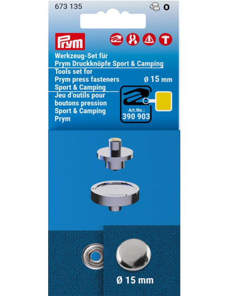 Conjunto de ferramentas para botões de pressão Sport Camping