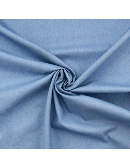 Tecido Denim chambray - Azul claro