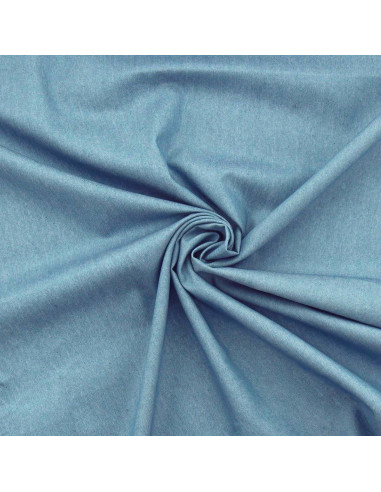 Tecido Denim chambray - Azul médio