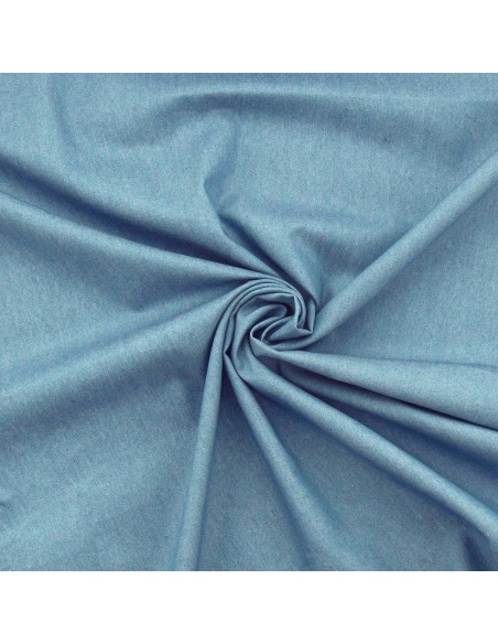 Tecido Denim chambray - Azul