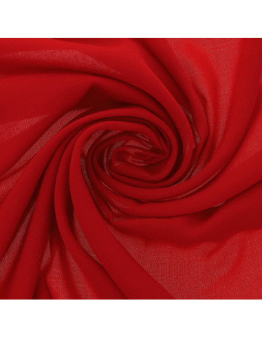 Tecido jersey poliéster - Vermelho