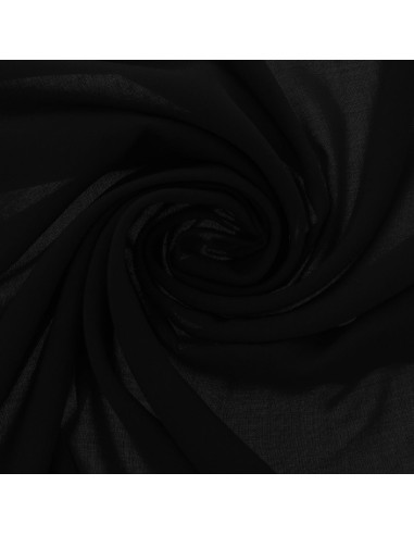 Tecido jersey poliéster - Preto