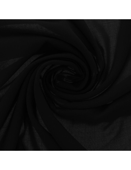 Tecido jersey poliéster - Preto