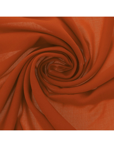 Tecido jersey poliéster - Laranja queimado