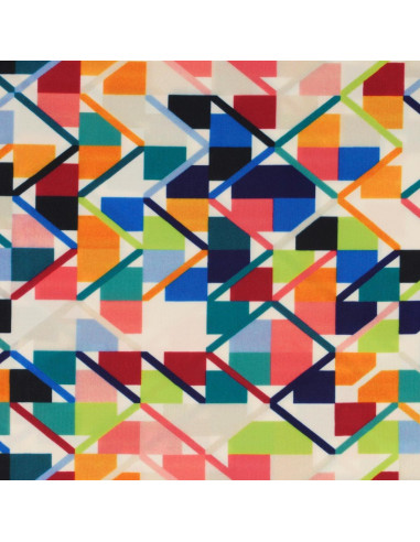 Tecido jersey estampado - Abstrato