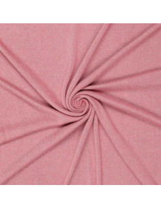 Tecido de malha lurex - Rosa