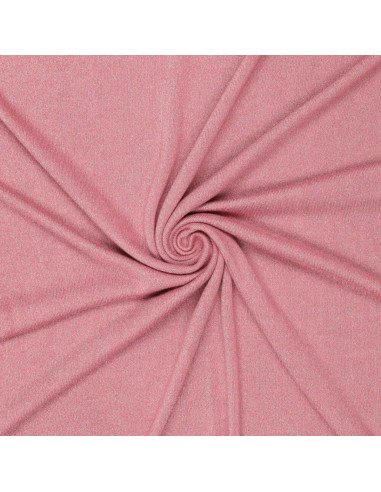 Tecido de malha lurex - Rosa