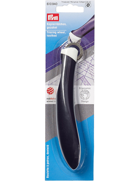 Roda com padrão dentado ergonômico