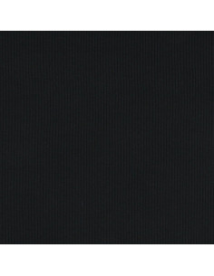 Tecido jersey de algodão canelado - Preto 2