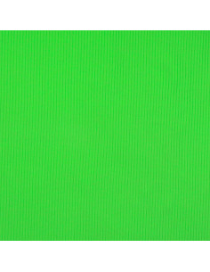 Tecido jersey de algodão canelado - Verde maçã 2