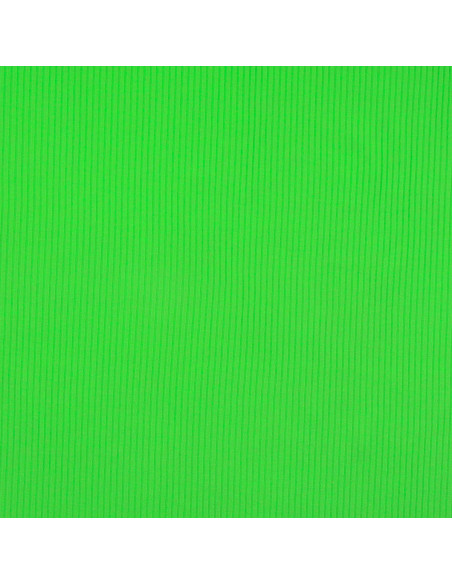 Tecido jersey de algodão canelado - Verde maçã
