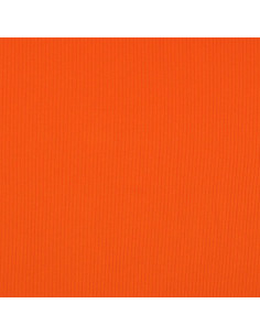 Tecido jersey de algodão canelado - Laranja 2