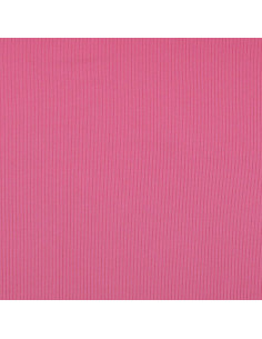 Tecido jersey de algodão canelado - Rosa 2