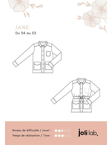 Padrão de casaco Jane - Joli Lab