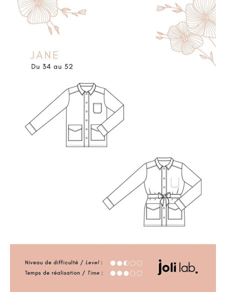 Padrão de casaco Jane - Joli Lab